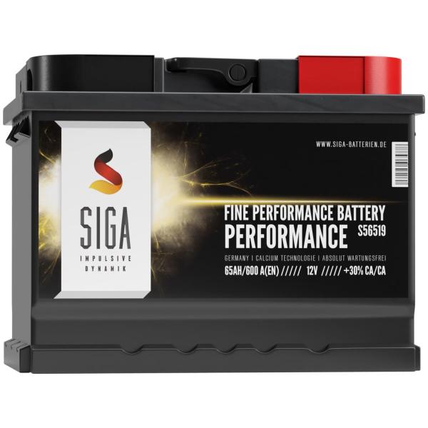 SIGA Performance Autobatterie 65Ah 12V